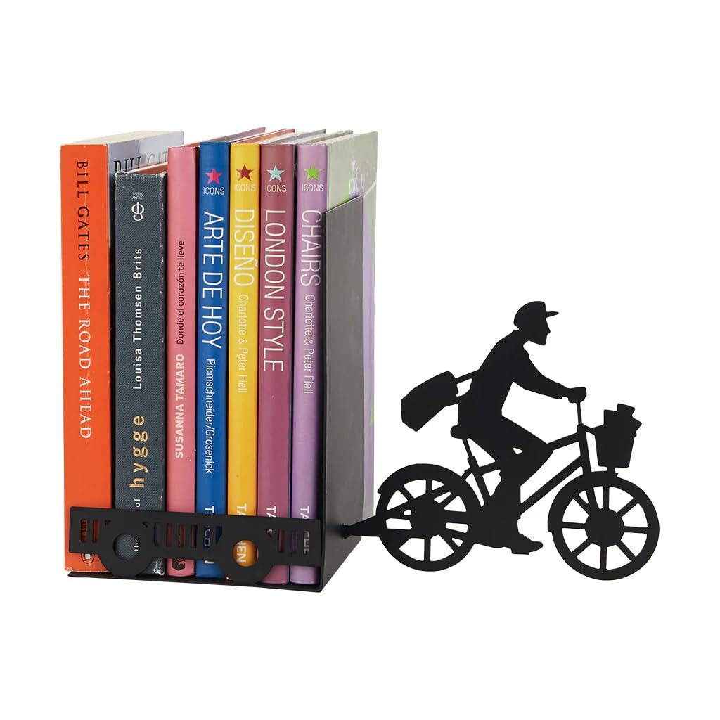 Balvi Bookend Postman Black colour Decorative Metal