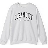 CUSTOMI Ocean City Maryland Adult Unisex Crewneck Sweatshirt