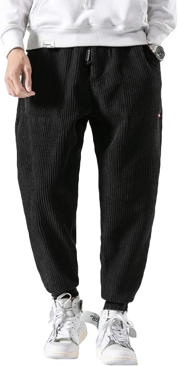 Amazon Co Jp Faxikio ジョガーパンツ カーゴパンツ カジュアル コーデュロイ テーパード パンツ メンズ スウェットパンツ 大容量のポケット 快適 ロングパンツ 服 ファッション小物