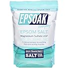 Epsoak Epsom Salt 19lbs Magnesium Sulfate USP Resealable Bulk Bag