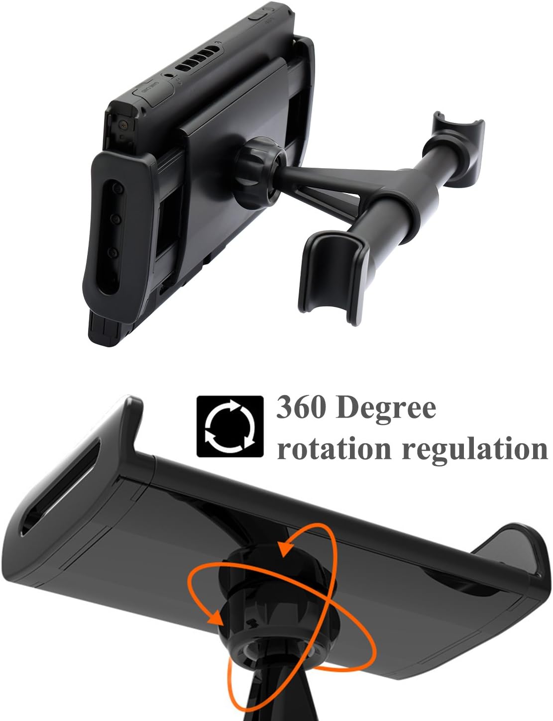 FYOUNG Car Headrest Mount for Nintendo Switch, Adjustable Car Holder for Nintendo Switch/iPhone/iPad and Other Tablets (4"-11"): Electronics