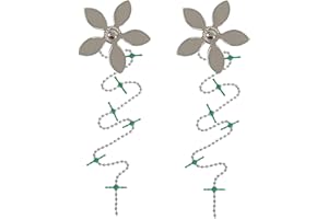 ​DrainWig Shower Drain Hair Catcher – Disposable Silver Flower (2-Pack) – No-Touch Hair Removal for Flat Shower Drains – As Seen on Shark Tank