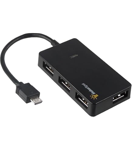 1 A 4 USB HUB MicroUSB/TypeC OTG Splitter di Ricarica Cavo Adattatore Facilmente Collegamento Per Vari Dispositivi