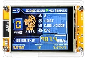 NM Miner Bitcoins Miner Lucky Miner Upgrade 1001KH/S 2.8 inch Color Display DIY Solo Miner Crypto Miner Home Use BTC