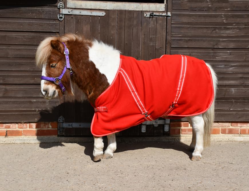 Rhinegold Mini Fleece Rug - 4/0 - Red