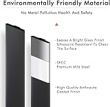ELEGANT 1800x456mm Vertical Anthracite Panel Radiator Tall Designer Upright view 4