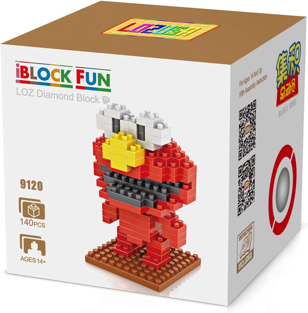 LOZUSA RedCartoon Character 140 PCS Diamond Block Mini Figure Hero Micro Blocks Construction Model, Micro-sized Building Set Parent-child Games Building Blocks Children's Educational Toys