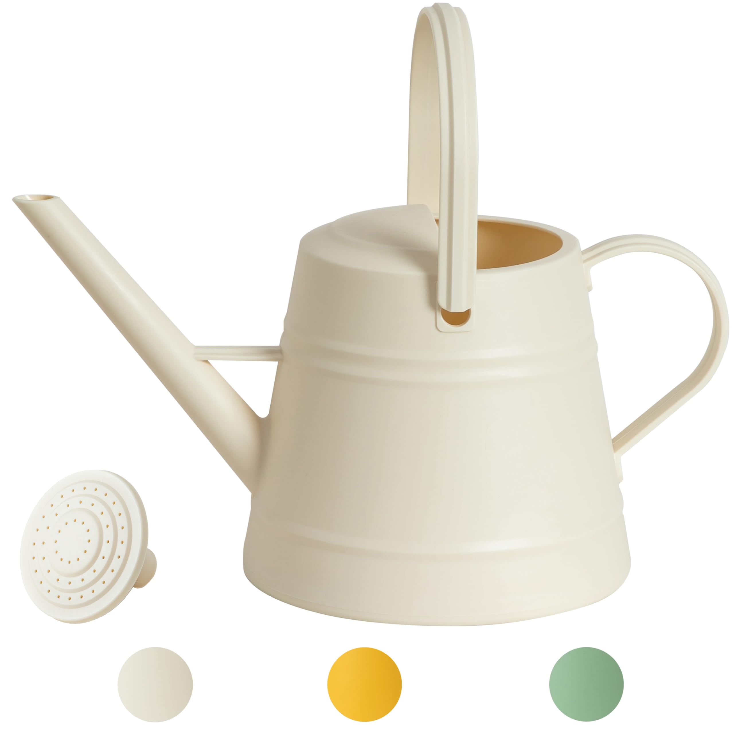 Photo 1 of 1 Gallon Watering Can Outdoor, Plastic Water Can for Plants with Comfort Grip Handle, Detachable Sprinkler Head