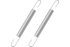 DZBQ 2 Pack 4 Inch 540183#61 Mechanical Extension Springs with Hook Ends, Steel Extension Spring, Small Extension Springs for Appliances, Automobiles, Boats, Toys, Tools, Machinery, Devices