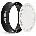 MHW-3BOMBER 58mm Espresso Dosing Funnel & Puck Screen Set, Magnetic Dosing Rring & Reusable Filter kit Compatible with 58mm Bottomless Portafilter, Coffee Dosing Ring with Eppresso Puck DR7013-OS