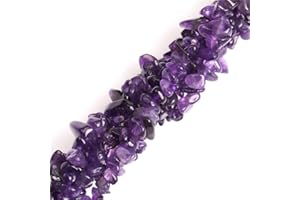 6-8mm Amethyst Beads Natural Stone Gravel Gemstone Chips Beads for Jewelry Making 34" JOE FOREMAN