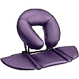 EBANKU Massage Table Face Cradle Cushion, Face Cradle Down Tabletop Massage Kit Adjustable Massage Table Headrest Face Pillow with Platform for Massage Chair SPA Bed (Purple)