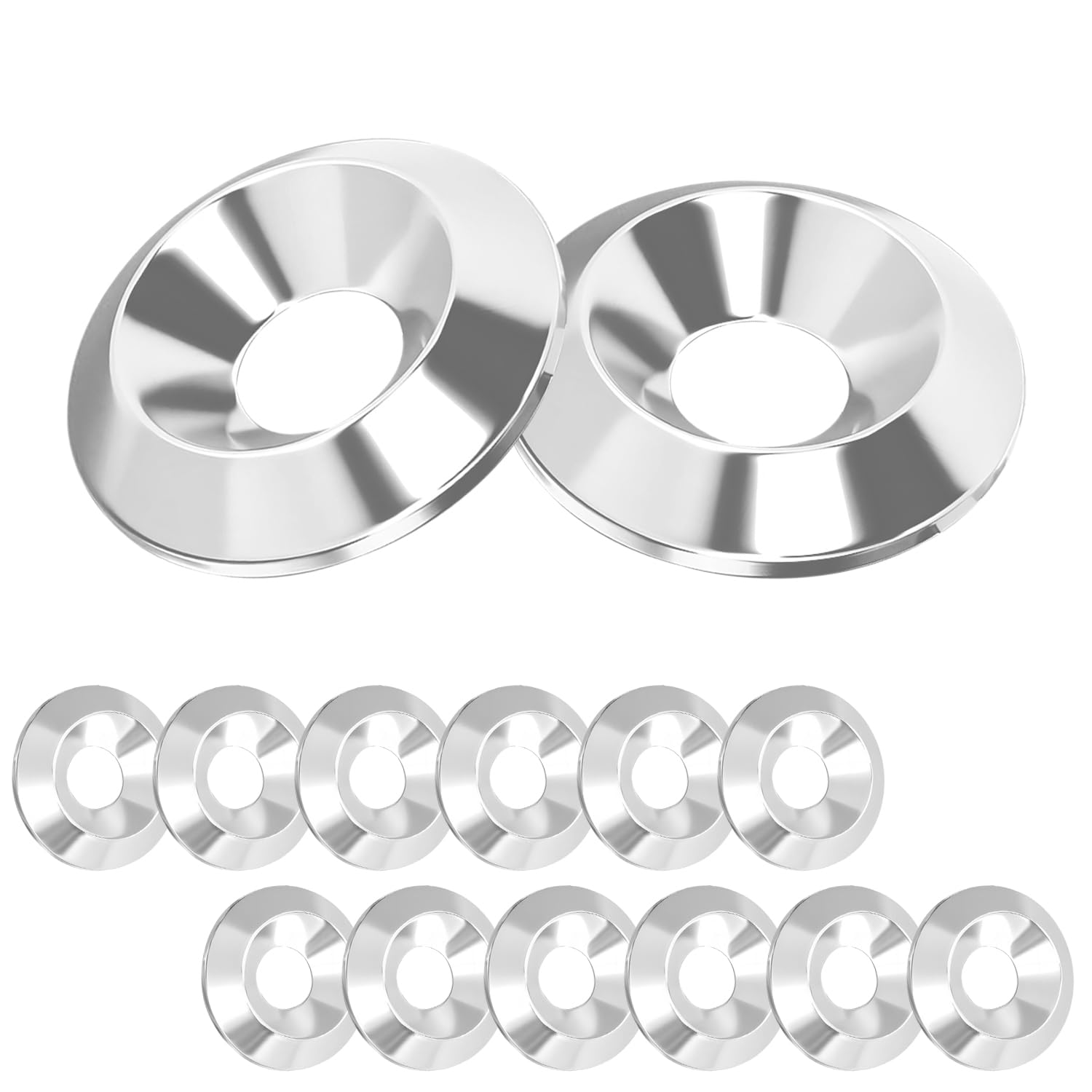 Ctyjia 20 PCS Countersunk Washer, M5 Finish Countersunk Washers, Stainless Steel Washers, Solid Cup Washer for Screw Bolt, M5 x 18mm — image 1