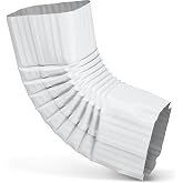IGIUA Gutter Downspout Elbow-Rain Gutter Downspout Extension High (3x4 B Style-75&deg;)