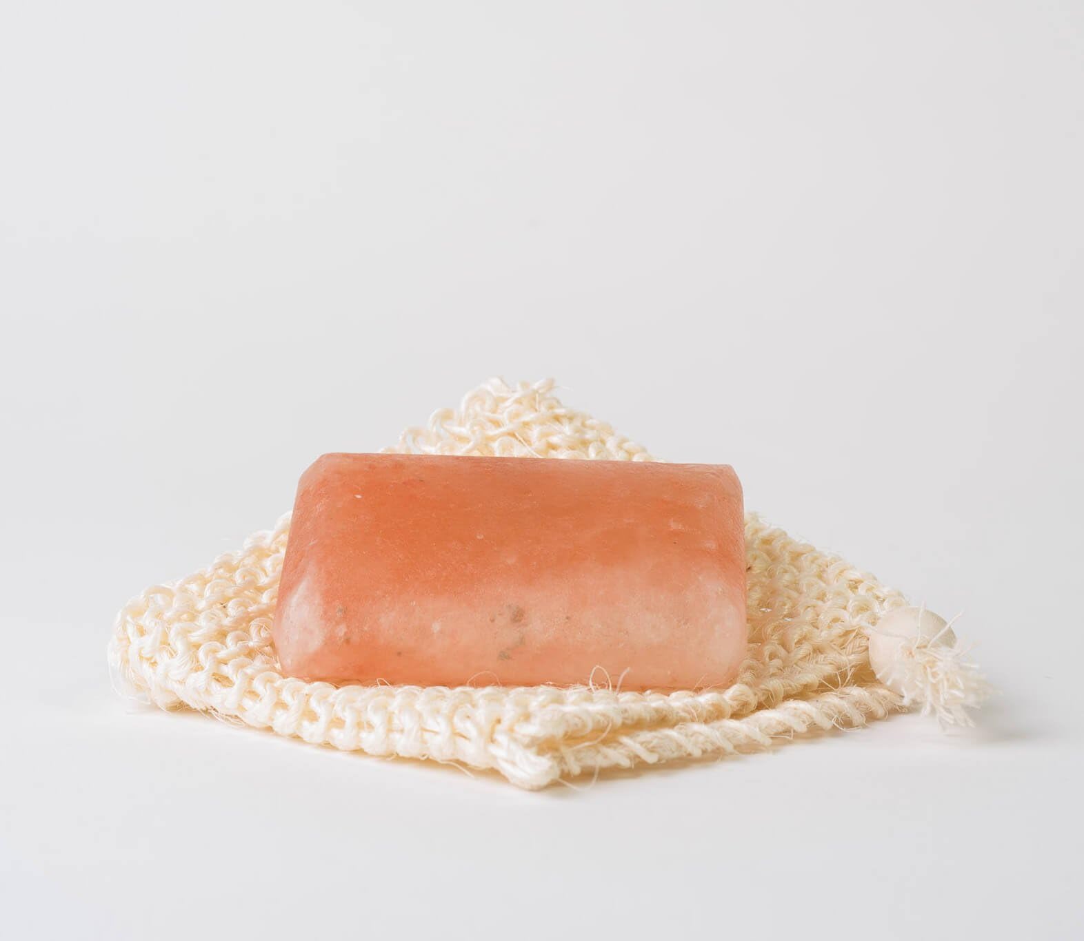 HIMALAYAN SALT SOAP PURE 100% NATURAL PINK ROCK SALT SMOOTH FINISH (SALT BAR x 1)