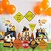 Traffic Signs Cutouts Construction Birthday Party Supplies for Boys Set of 8