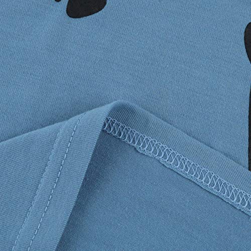 Feaslard Shirt met lange mouwen voor dames, V-hals, kat, vlinderpatroon, met ritssluiting, casual, slim bovenstuk… - Image 8