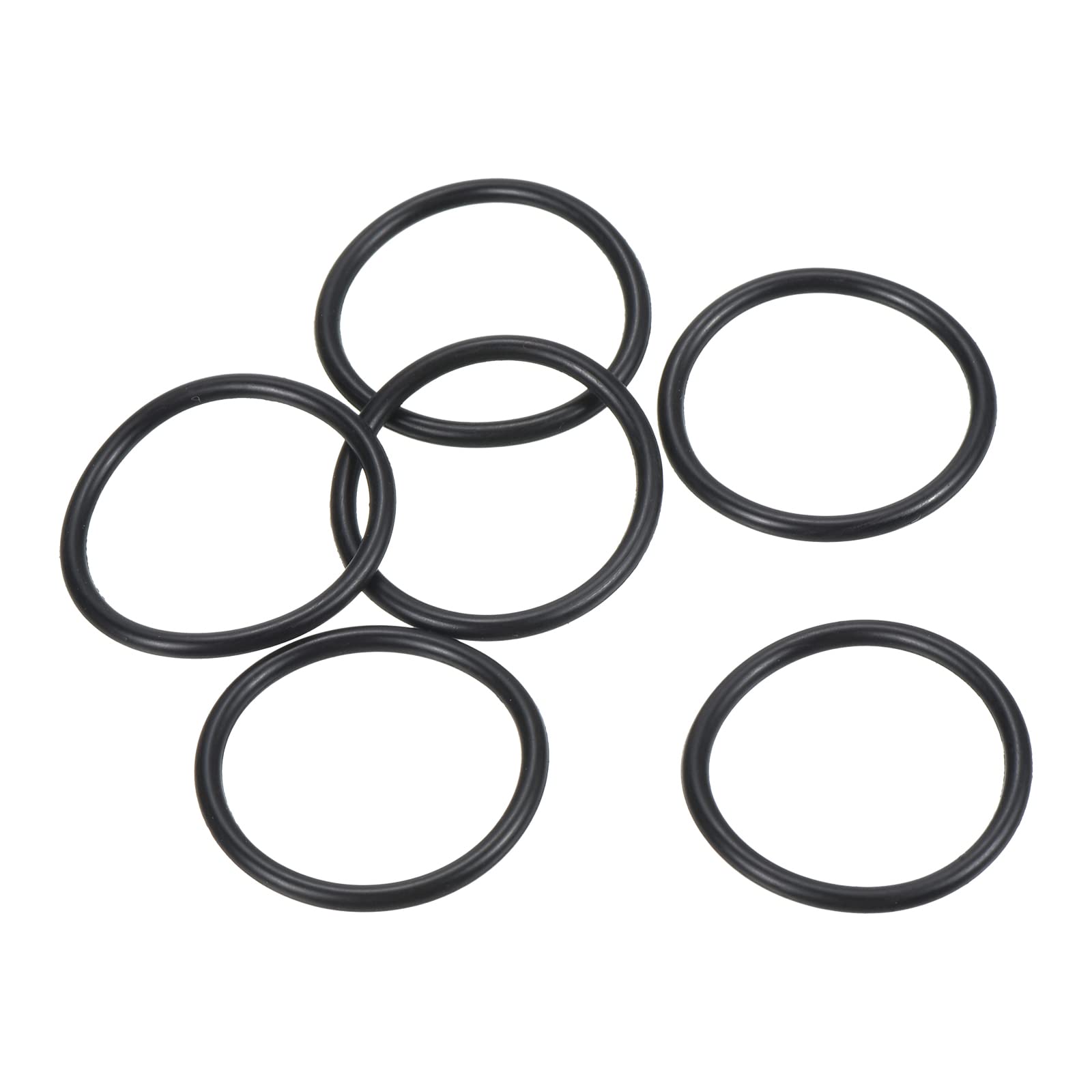 PATIKIL Nitrile Rubber O-Rings 30mm OD 26mm ID 2mm Width, 20 Pcs Metric Sealing Gasket for Faucet Plumbing Automotive Repair, Black