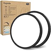 2PACK Flush Mount LED Ceiling Light Fixture Black, 12Inch 28Watt, Dimmable & 3000K-4500K-6000K 3 Color Selectable Ceiling Lamp 3200LM Low Profile Ceiling Light for Kitchen Bedroom Hallway Porch