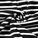 Uideazone Women Black and White Striped Tee Shirt Cute Top With porket