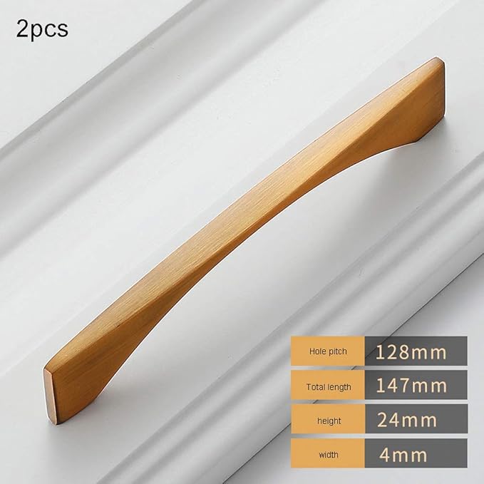 Schrankgriff Schublade Zuggriff Türgriffe Gebürstetes Messing