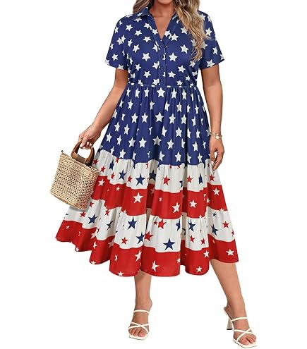 red white and blue plus size dress TIYOMI Women's Summer Ruffle Sleeve V Neck Maxi Dress Classic Audrey Hepburn Black Flowy Dresses Beach Long Dresses for Women XL 14W 16W at Amazon Women's Clothing store Size:22 lightweight 100% cotton primary Black A-Line Bridesmaids Dresses NORS