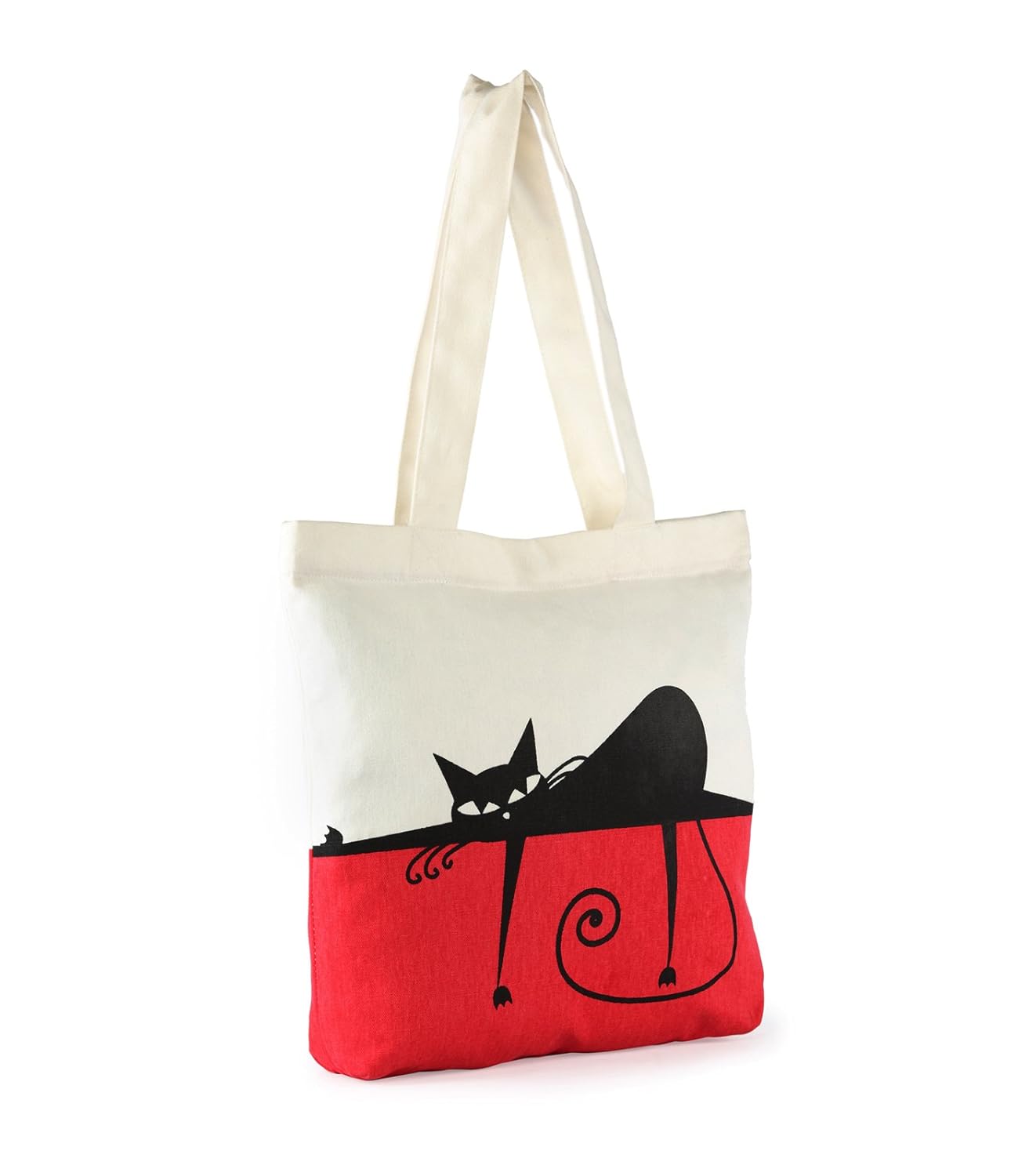 vivinkaa multi cat printed tote bag with zip for women