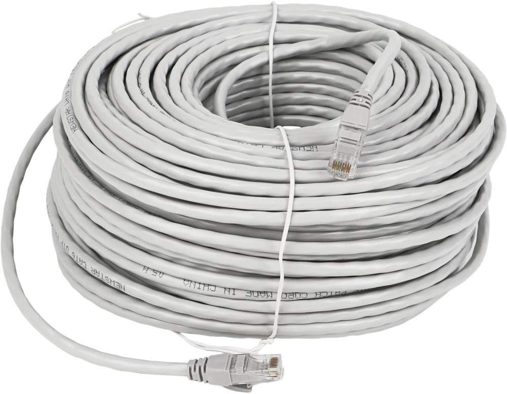 Lknewtrend 200FT Feet Cat6 Ethernet Patch Cable - UTP 550Mhz RJ45 Network Internet Wire Cord for Computer, PoE Camera, Router, Modem, Switch