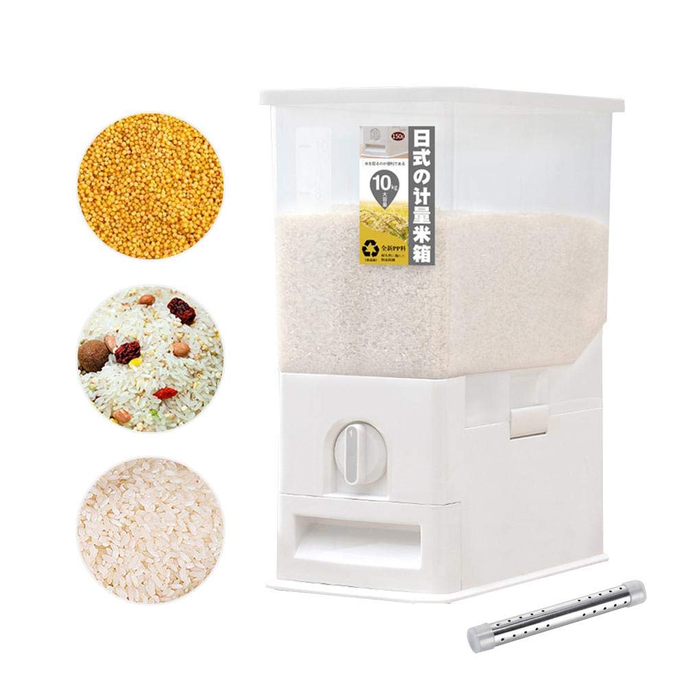 Volwco Rice Dispenser, Rice Storage Container, Rice Bin Container