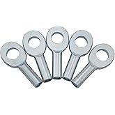 FMHXG 5PCS Fitness Rope Connector Fitting Eyelet Terminal for 5/6mm Rope Cable Ball Plug Connector Galvanised Metal Fish Eye Terminal for Home Gym Machines