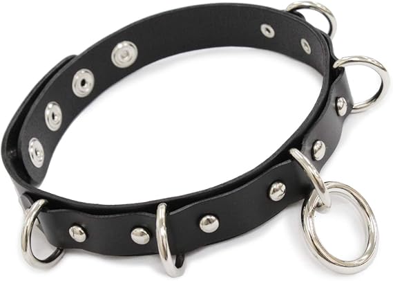 Amazon Co Jp Deorart ディオラート By1024 Oリング Dカンデザイン チョーカー 首輪 ブラック シルバー 服 ファッション小物