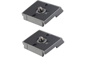 Quick Release Plate, Tripod Quick Release Plate Fit for Manfrotto 200pl-14 Rc2, Compatible Manfotto Tripod and 494RC2 Ball He