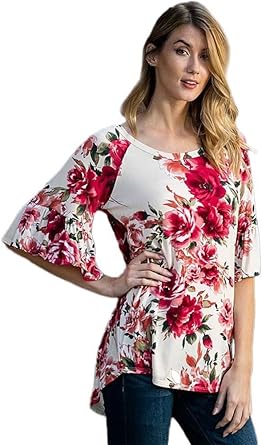 big ruffle sleeve top