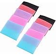 Ebonee 10PCS Colorful Magic Bangs Hair Clip, Plastic Paste Posts Square Hair Clip, Hair Fringe Stickers for Women