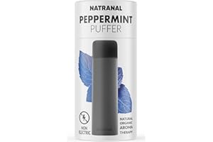 Natranal Puffer Oral Fixation Craving Relief Quit Smoking Aid and Quit Vaping Aid Tobacco Free Nicotine Free Non-Electric Support ICY Peppermint Flavor Oxygen Inhaler