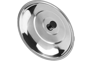 Stainless Steel Pot Lid With Knob, 12'' 13'' 14'' 15'' Multi Size Pot Lid, Cast Iron Skillet Lid, Cooking Pot Pan Frying Pan 