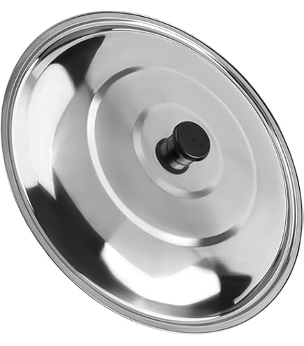 GL06399-Couvercle En Verre Trempé épais Transparent En Acier Inoxydable