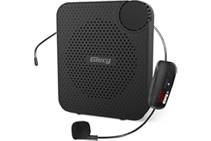 Portable Voice Amplifier for Teachers，Giecy Wireless Voice Amplifier Portable Voice Amplifiers Personal 1800mAh Rechargeable for Classroom Meetings