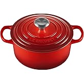 Le Creuset Enameled Cast Iron Signature Round Dutch Oven, 2 qt., Cerise