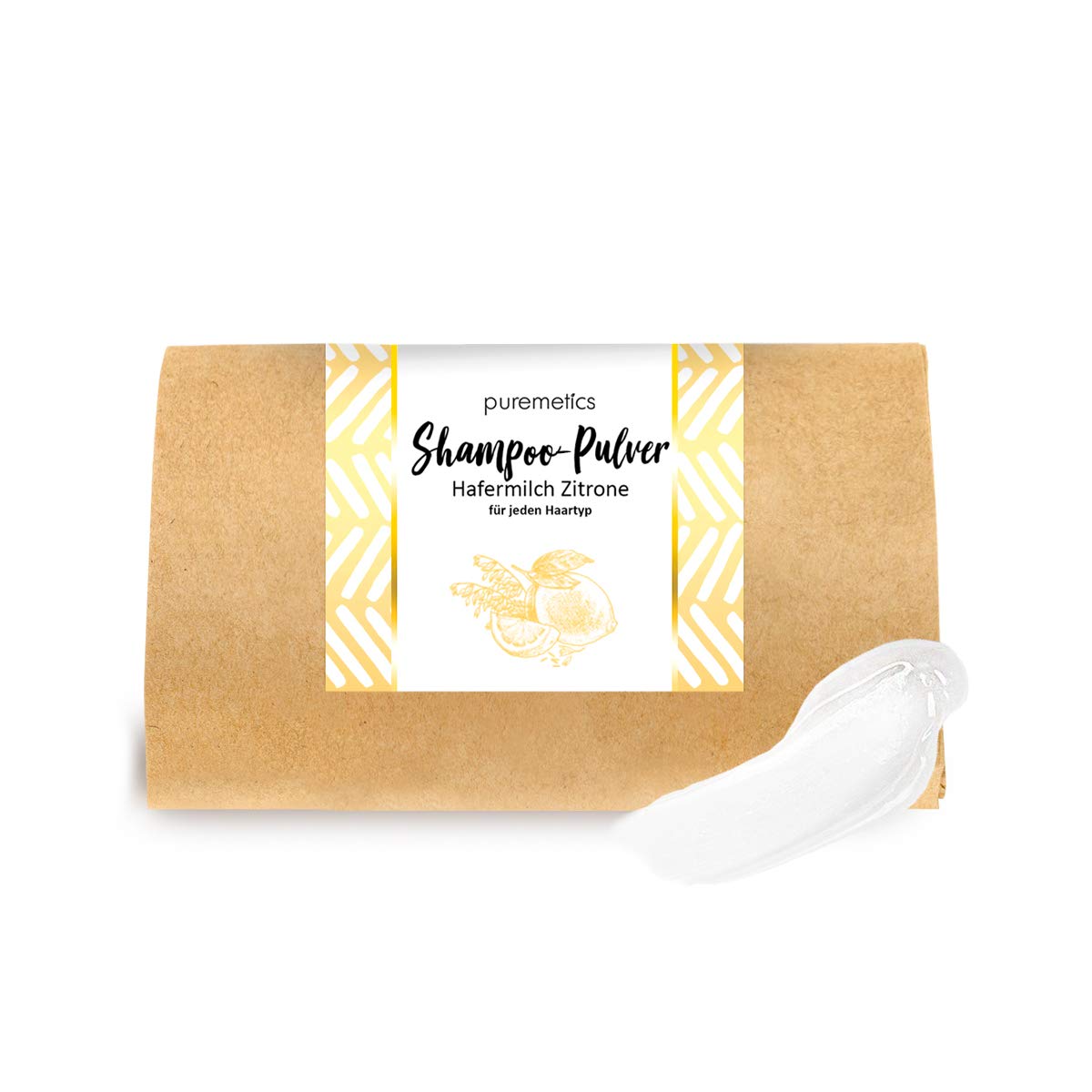 puremetics Shampoo Powder "Oat Milk Lemon" (For All Hair Type)