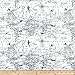 Premier Prints Air Traffic Premier Navy Fabric By The Yard