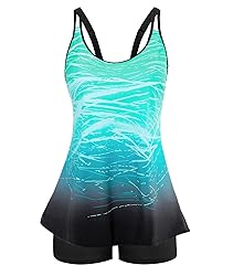 2 Piece Swimsuit for Women Tummy Control Bathing