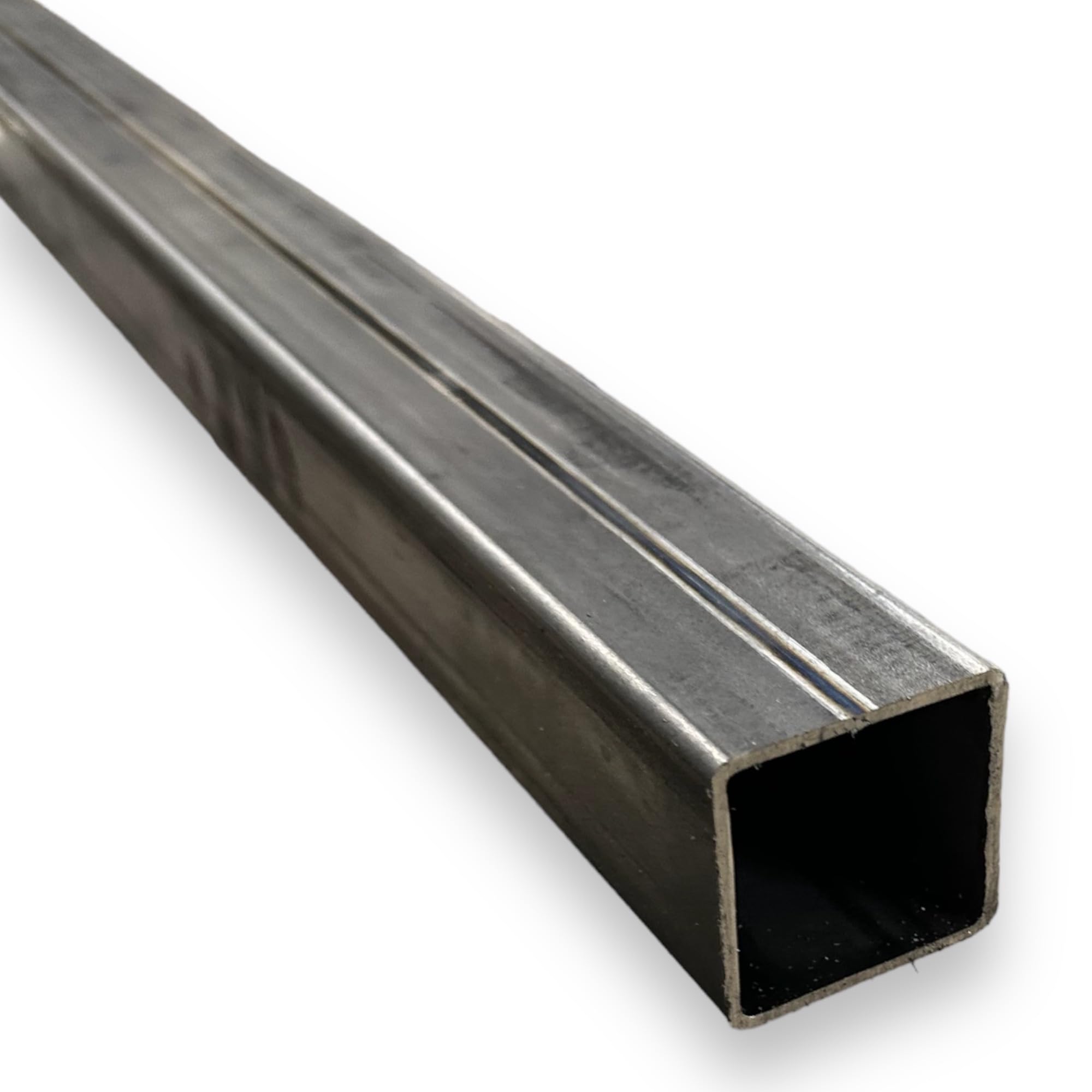 Mild Steel Box Section Square/Rectangular Hollow Section Pipes | 25mm 40mm 50mm x 2.5mm Wall Thickness (50 x 50mm, 100cm)