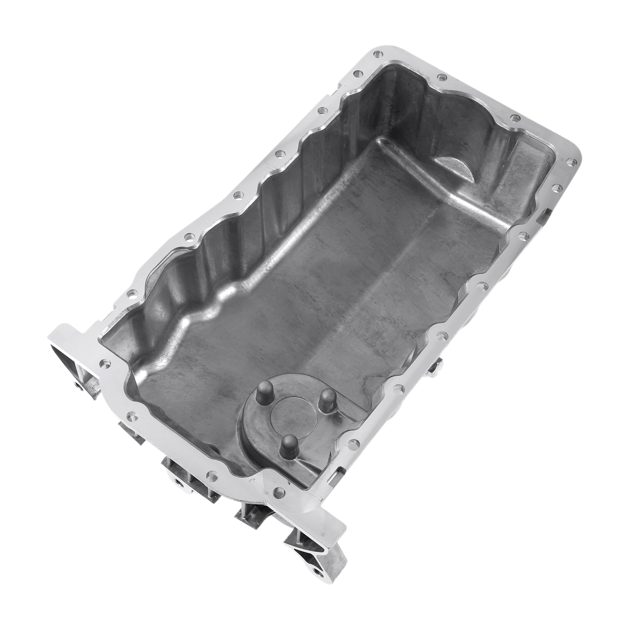 Photo 1 of VekAuto No.038103603NA Engine Oil Pan Oil Pan Sump Transmission Oil Pan for Volkswagen Beetle 1998-2006 Aluminum Silver Tone