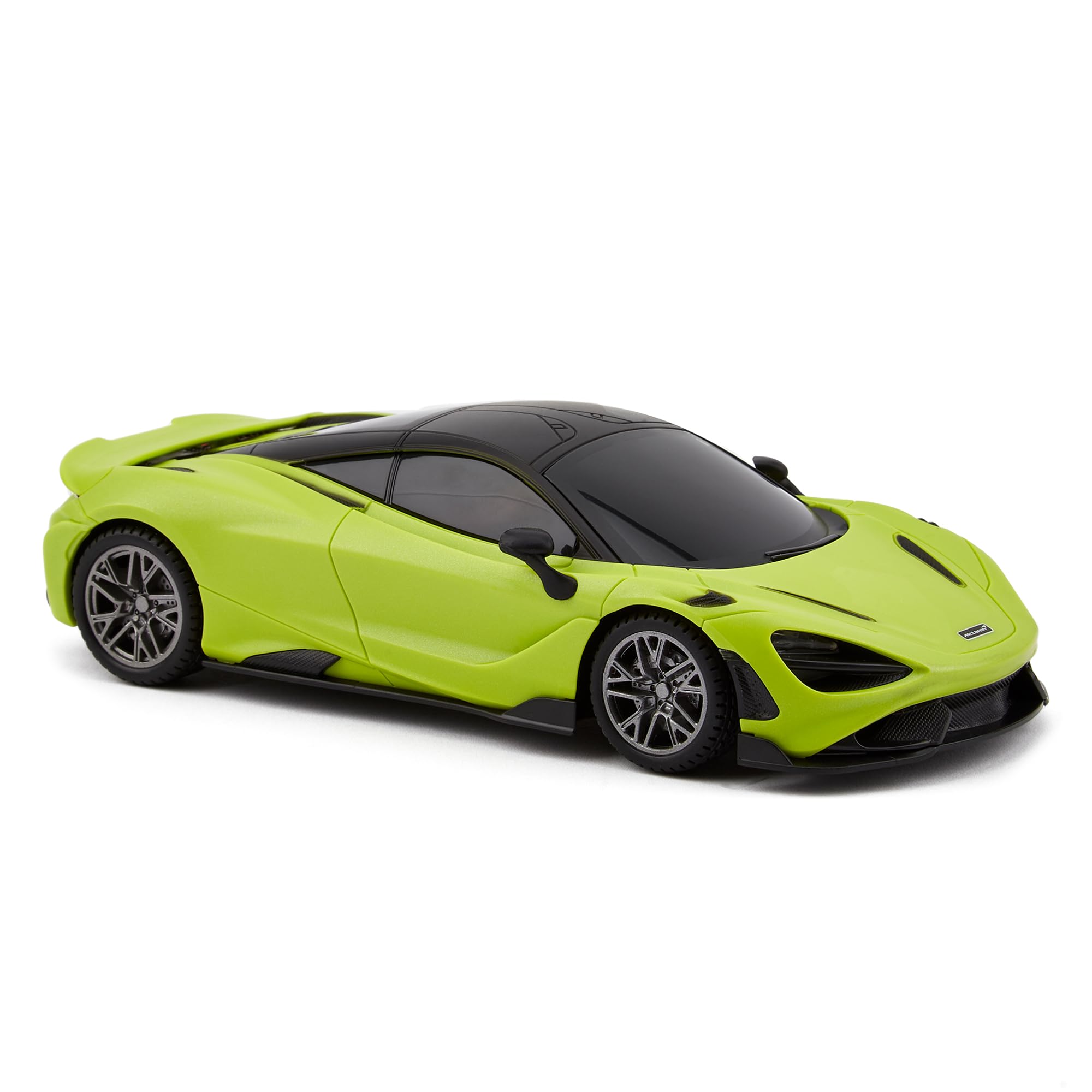 CMJ RC Cars McLaren 765LT Green 2.4Ghz 1:24 scale with Working LED Lights, Radio Controlled Supercar