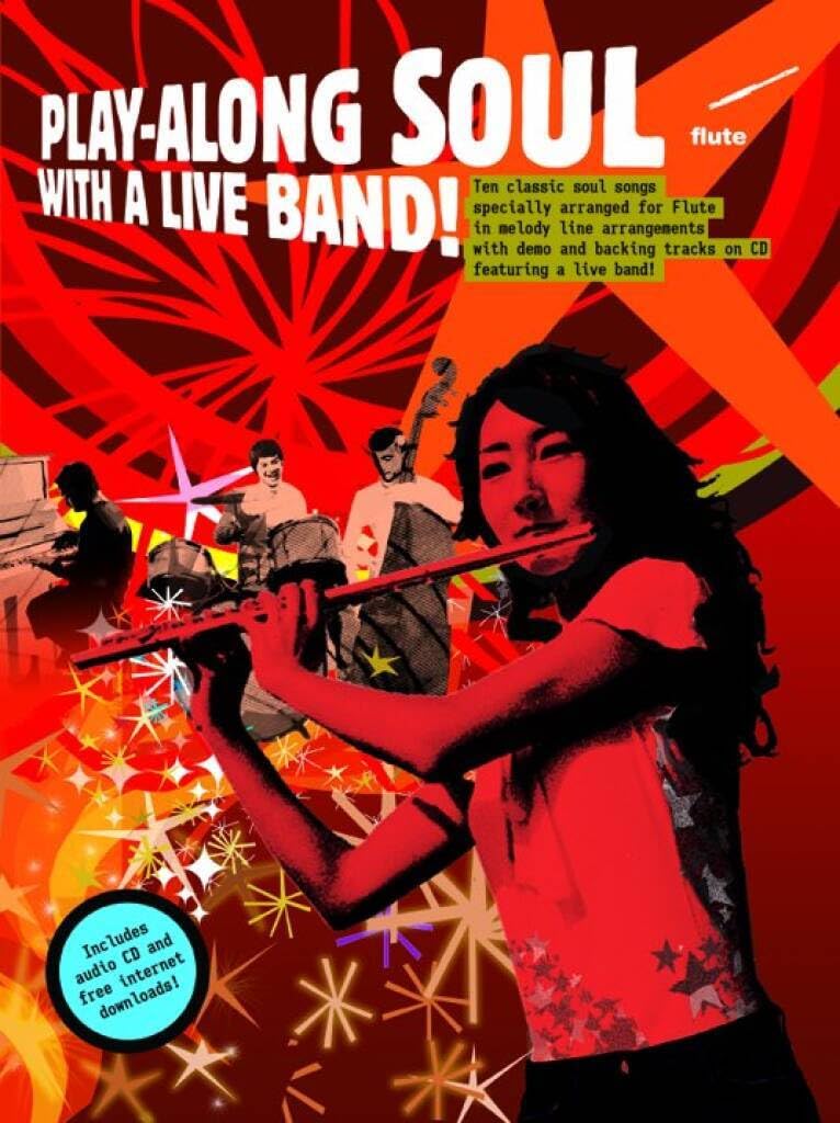 Play-Along Soul With A Live Band! Flute (Book And Cd) Flt Book/Cd