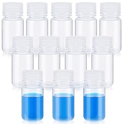Tatuo 12 Pcs 2oz 60ml Polypropylene Wide Mouth