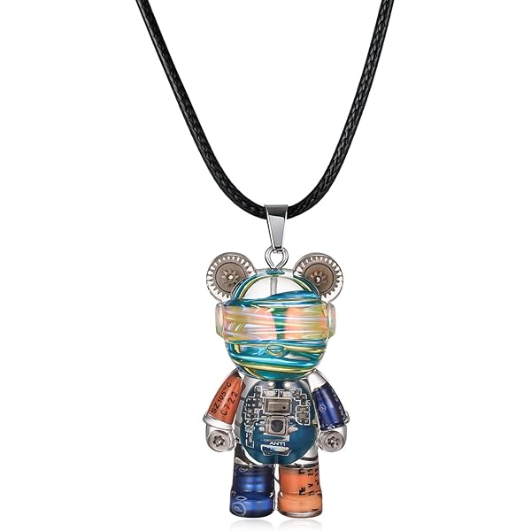 アメリカ発!【HELLOICE】 Evil Bear 3D Cartoon Enamel Pendant Amazon.com: HELLOICE Micro Pave Evil Bear 3D Cartoon Enamel