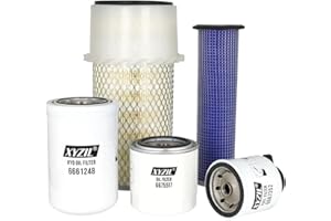 XYZIL Air Hydraulic Oil Filter Kit Compatible with Bobcat 325 328 331 751 753 763 773 7753 S130 S150 S160 S175 S185 S205 T140 T180 T190 Skid Steer Track Loader 6675517 6667352 6661248 6598362 6598492
