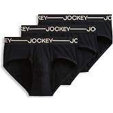 Jockey Men's Underwear Organic Cotton Stretch Brief - 3 Pack